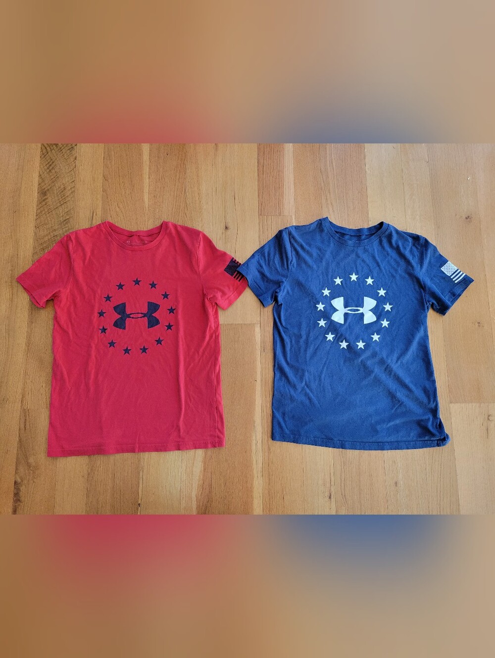 Youth xl Under Armour Boys T-Shirts Bundle Red and Blue